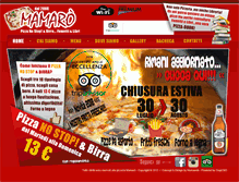 Tablet Screenshot of pizzeriamamaro.com